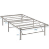 Horizon Twin Stainless Steel Bed Frame Gray - No Shipping Charges MDY-MOD-5427-GRY