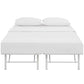 Horizon Full Stainless Steel Bed Frame White - No Shipping Charges MDY-MOD-5428-WHI