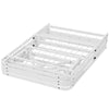 Horizon Full Stainless Steel Bed Frame White - No Shipping Charges MDY-MOD-5428-WHI