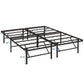 Horizon Queen Stainless Steel Bed Frame Brown - No Shipping Charges MDY-MOD-5429-BRN