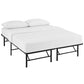 Horizon Queen Stainless Steel Bed Frame Brown - No Shipping Charges MDY-MOD-5429-BRN