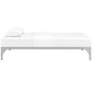 Ollie Twin Bed Frame Silver - No Shipping Charges MDY-MOD-5430-SLV