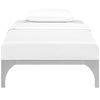 Ollie Twin Bed Frame Silver - No Shipping Charges MDY-MOD-5430-SLV