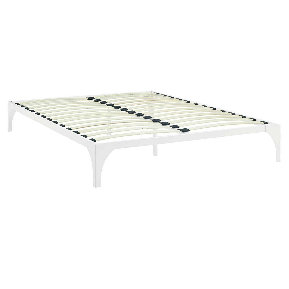 Ollie Full Bed Frame White - No Shipping Charges MDY-MOD-5431-WHI