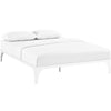 Modway Ollie Steel Modern Full Platform Bed Frame Mattress Foundation with Slat Support in White