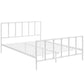 Dower Queen Stainless Steel Bed White - No Shipping Charges MDY-MOD-5437-WHI