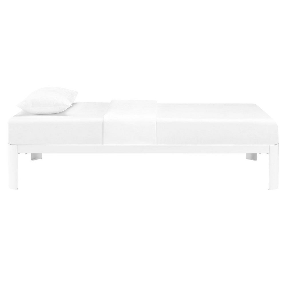 Corinne Twin Bed Frame White - No Shipping Charges MDY-MOD-5467-WHI