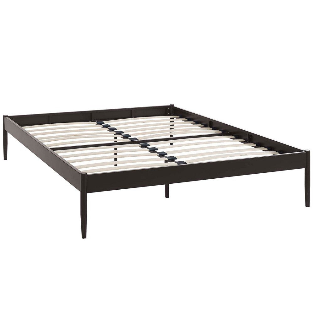 Elsie Queen Bed Frame Brown - No Shipping Charges MDY-MOD-5474-BRN