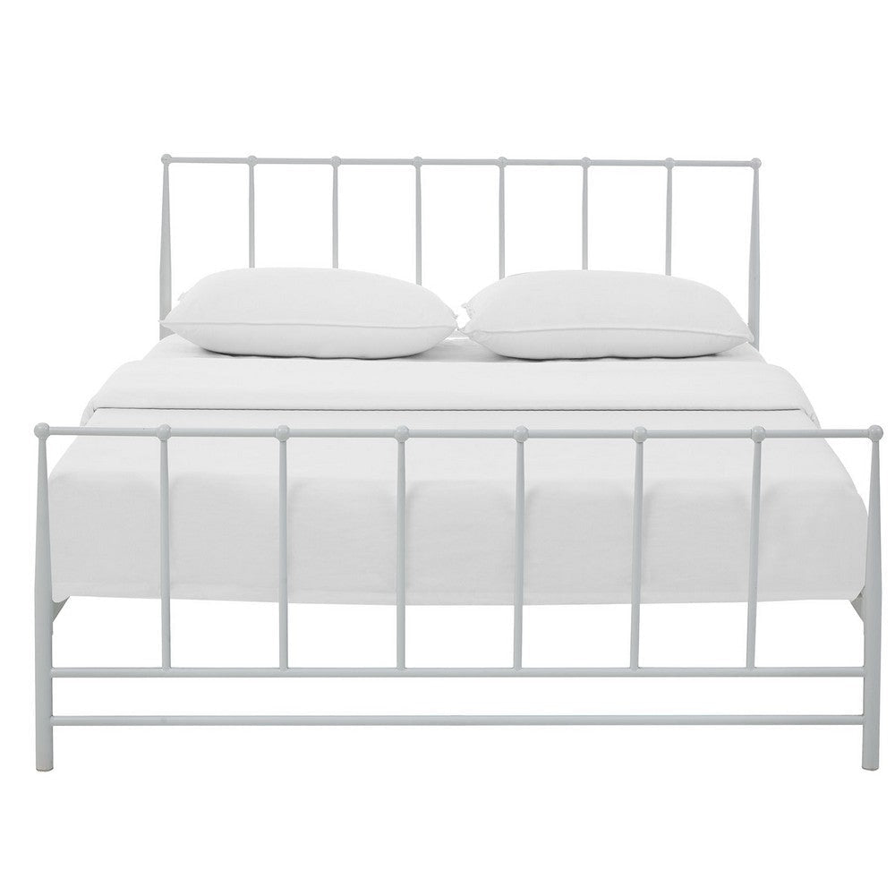 Estate Queen Bed White - No Shipping Charges MDY-MOD-5482-WHI