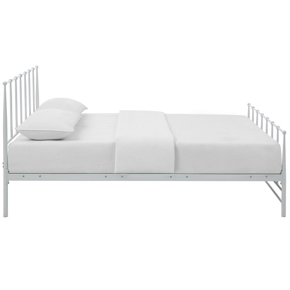 Estate King Bed White - No Shipping Charges MDY-MOD-5483-WHI