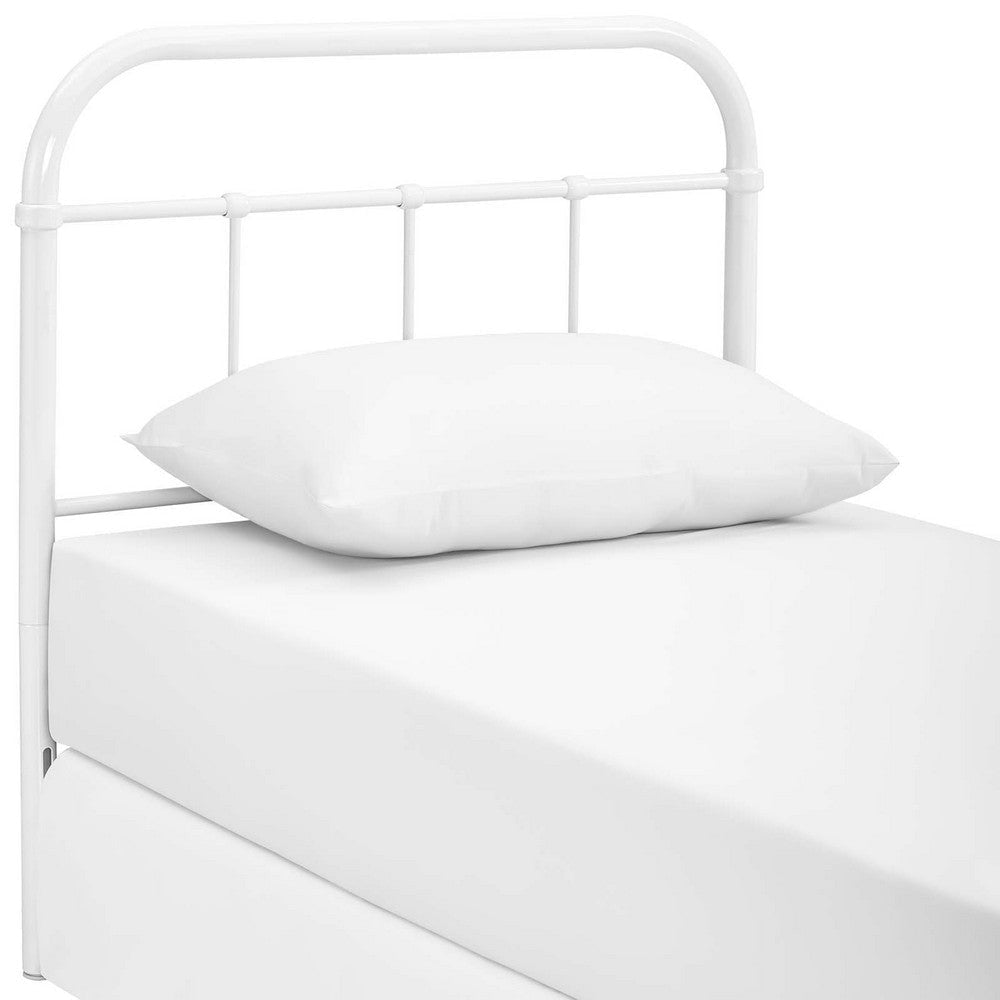 Serena Twin Steel Headboard White - No Shipping Charges MDY-MOD-5534-WHI