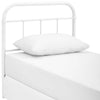 Serena Twin Steel Headboard White - No Shipping Charges MDY-MOD-5534-WHI