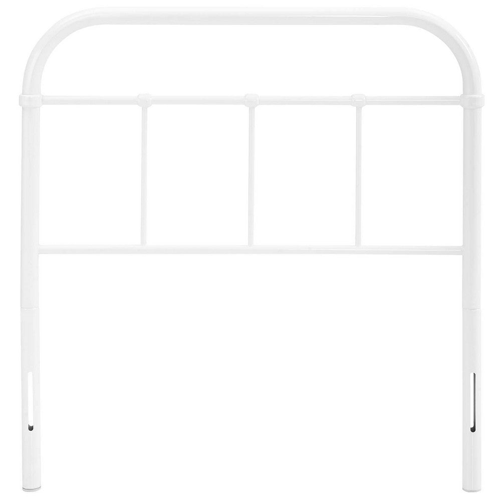 Serena Twin Steel Headboard White - No Shipping Charges MDY-MOD-5534-WHI