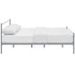 Modway Alina Full Size Platform Bed Frame With Headboard In Gray MDY-MOD-5552-GRY-SET