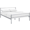 Modway Alina Full Size Platform Bed Frame With Headboard In Gray