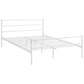 Modway Alina Queen Size Platform Bed Frame With Headboard In White MDY-MOD-5553-WHI-SET