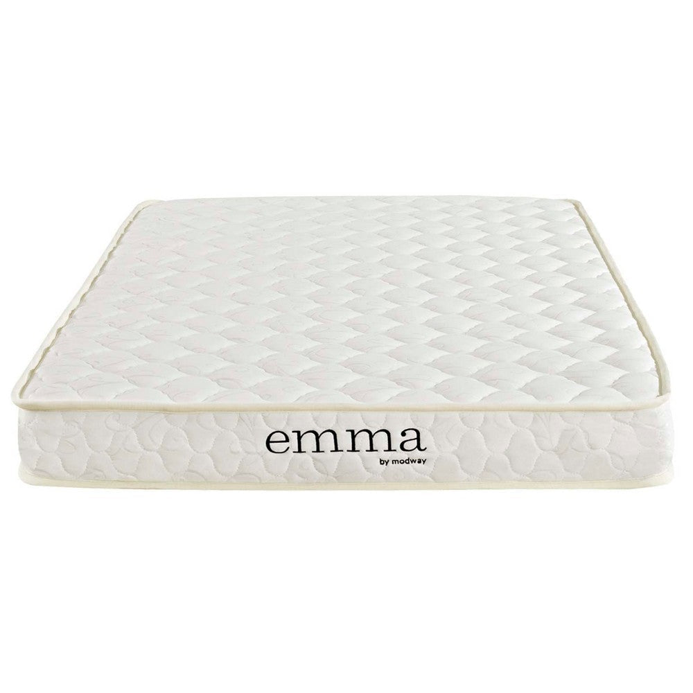 Emma 6’ Twin Mattress White - No Shipping Charges MDY-MOD-5560-WHI