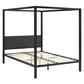 Raina Queen Canopy Bed Frame Brown Gray - No Shipping Charges MDY-MOD-5570-BRN-GRY