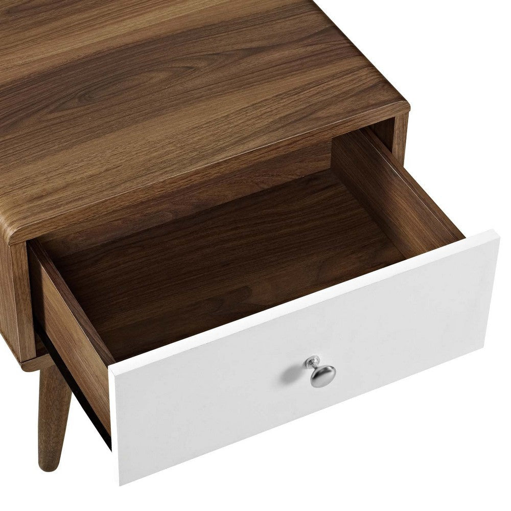 Transmit Nightstand Walnut White - No Shipping Charges MDY-MOD-5731-WAL-WHI