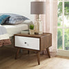 Transmit Nightstand Walnut White - No Shipping Charges MDY-MOD-5731-WAL-WHI