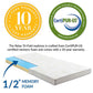 Modway 4” Relax Tri-Fold Mattress Topper CertiPUR-US Certified with Soft Removable Cover (31"x75")