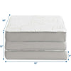 Relax Tri-Fold Mattress White - No Shipping Charges MDY-MOD-5781-WHI