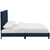 Modway Melanie Performance Velvet Upholstered Tufted Queen Platform Bed in Midnight Blue MDY-MOD-5822-MID