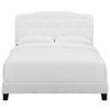 Amelia Twin Upholstered Fabric Bed - No Shipping Charges MDY-MOD-5838-WHI