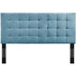 Modway MOD-5853 Paisley Upholstered Biscuit Tufted Performance Velvet Full/Queen Headboard Size in Sea Blue MDY-MOD-5853-SEA