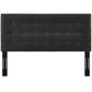 Paisley Tufted King and California King Upholstered Faux Leather Headboard - No Shipping Charges MDY-MOD-5857-BLK