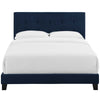 Amira Full Upholstered Velvet Bed - No Shipping Charges MDY-MOD-5859-IVO