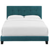 Modway MOD-5859-SEA Amira Tufted Performance Velvet Upholstered Full Bed in Sea Blue MDY-MOD-5859-SEA