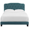 Amelia Queen Upholstered Velvet Bed - No Shipping Charges MDY-MOD-5864-SEA