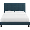 Melanie Queen Tufted Button Upholstered Fabric Platform Bed MDY-MOD-5879-AZU