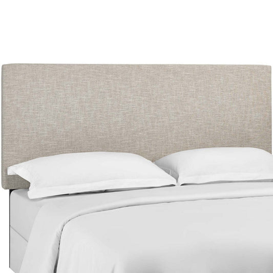 Modway Taylor Full/Queen Upholstered Linen Fabric Headboard, Beige