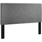 Taylor Full / Queen Upholstered Linen Fabric Headboard - No Shipping Charges MDY-MOD-5880-LGR