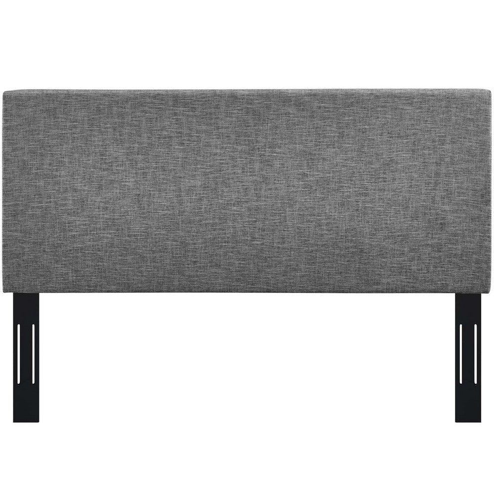 Taylor Full / Queen Upholstered Linen Fabric Headboard - No Shipping Charges MDY-MOD-5880-LGR