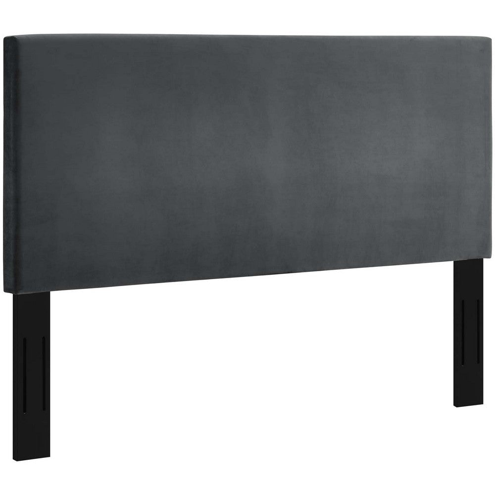 Taylor King and California King Upholstered Performance Velvet Headboard - No Shipping Charges MDY-MOD-5884-GRY