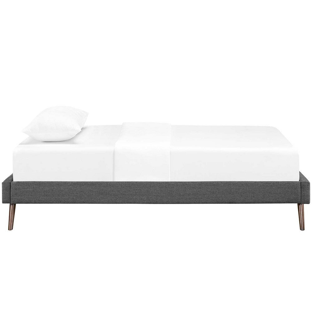 Loryn Twin Bed Frame with Round Splayed Legs - No Shipping Charges MDY-MOD-5887-AZU