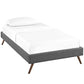 Loryn Twin Bed Frame with Round Splayed Legs - No Shipping Charges