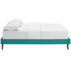 Modway Loryn Upholstered Full Platform Bed Frame with Wood Slat Support in Teal MDY-MOD-5889-TEA