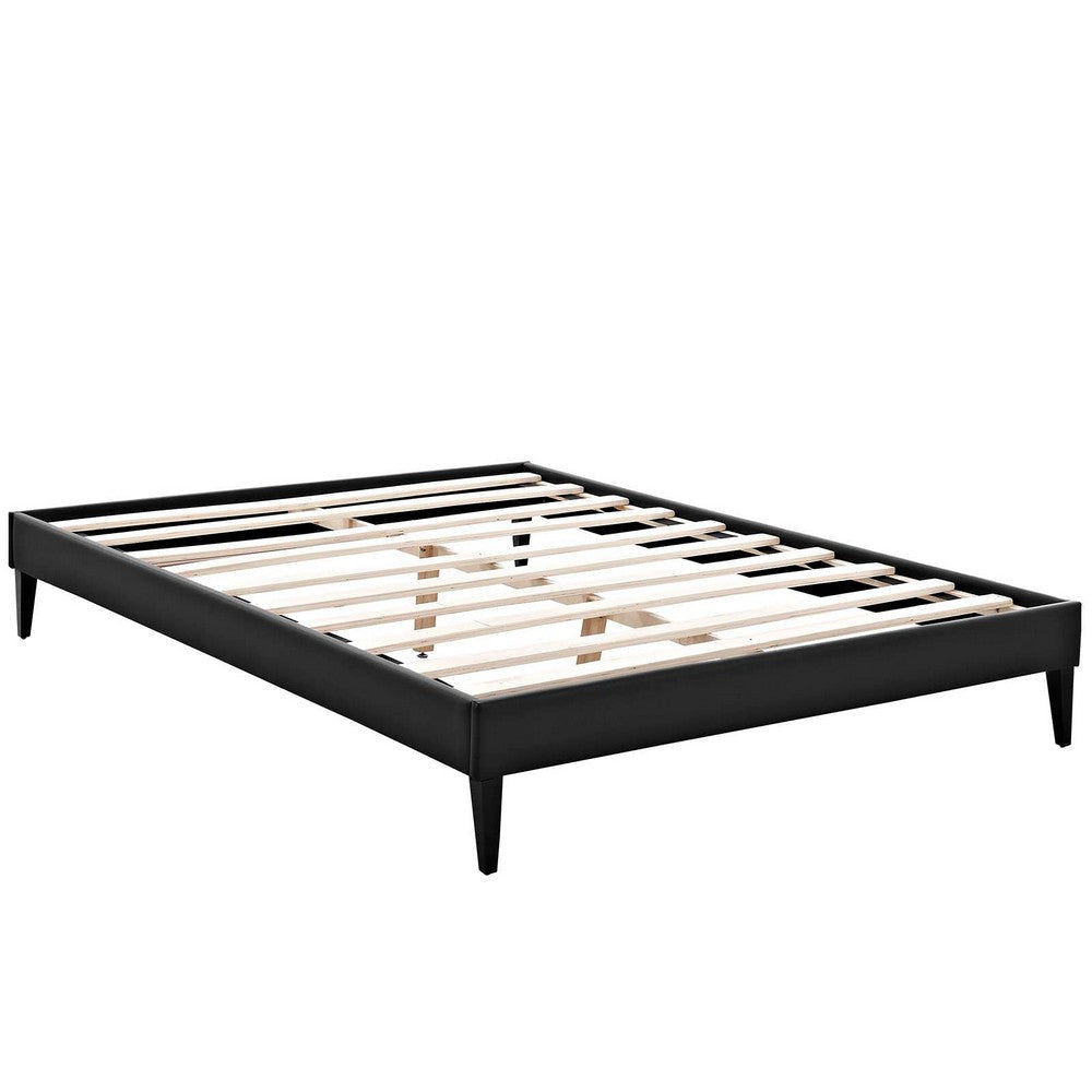 Tessie Full Bed Frame with Squared Tapered Legs - No Shipping Charges MDY-MOD-5896-BLK