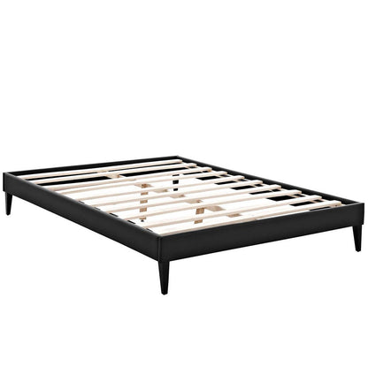 Tessie Full Bed Frame with Squared Tapered Legs - No Shipping Charges MDY-MOD-5896-BLK