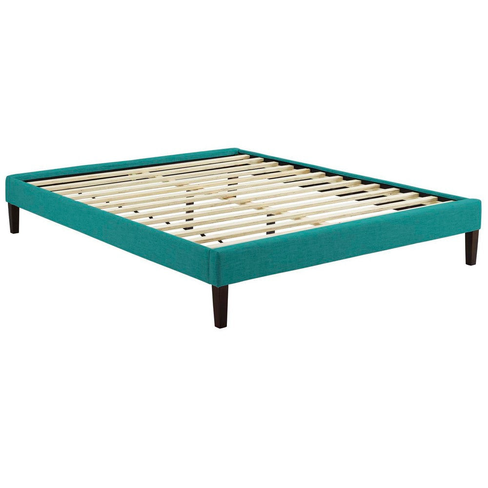 Tessie Full Fabric Bed Frame with Squared Tapered Legs - No Shipping Charges MDY-MOD-5897-TEA