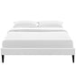 Tessie Queen Bed Frame with Squared Tapered Legs - No Shipping Charges MDY-MOD-5898-WHI