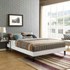 Tessie Queen Bed Frame with Squared Tapered Legs - No Shipping Charges MDY-MOD-5898-WHI