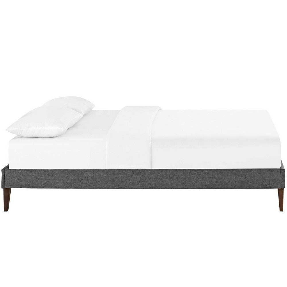 Tessie Queen Bed Frame with Squared Tapered Legs - No Shipping Charges MDY-MOD-5898-WHI