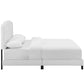 Amelia Twin Faux Leather Bed - No Shipping Charges MDY-MOD-5990-WHI