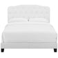 Amelia Queen Faux Leather Bed - No Shipping Charges MDY-MOD-5992-WHI