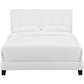 Amira Twin Upholstered Fabric Bed - No Shipping Charges MDY-MOD-5999-WHI